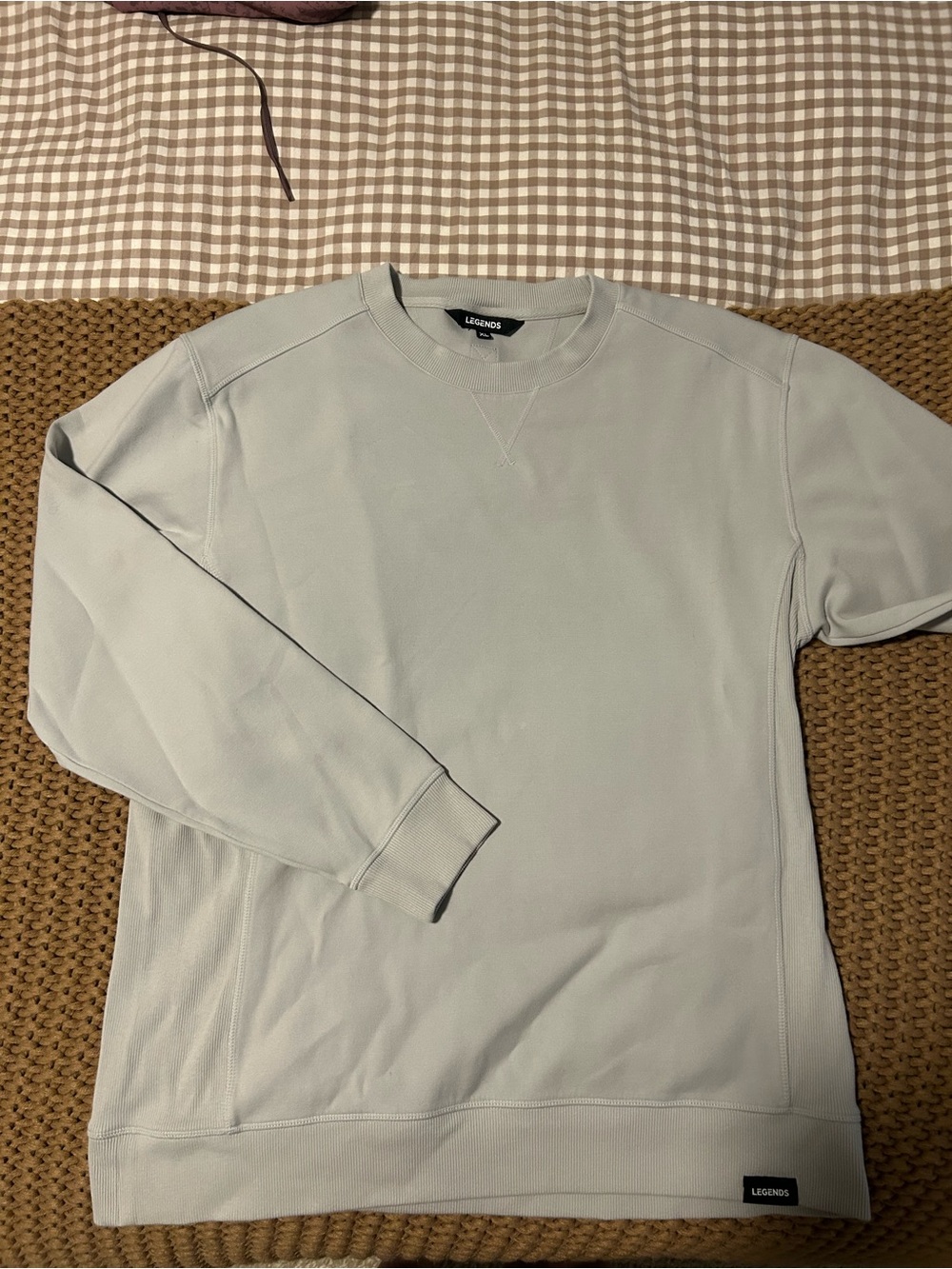 Legends Men's Crewneck Sweatshirt in Pale Gray